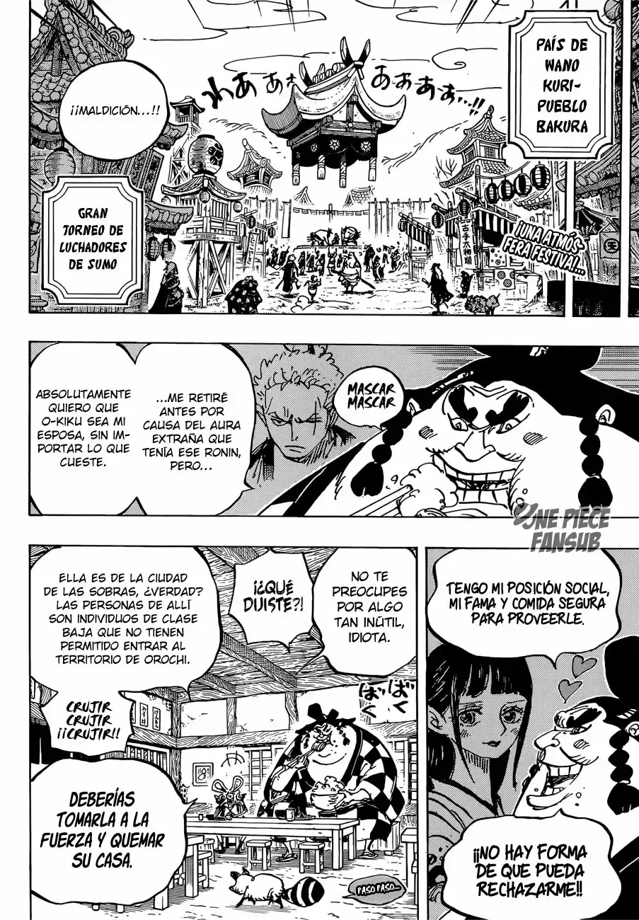 One Piece Capitulo 915: Ciudad Bakura página 3
