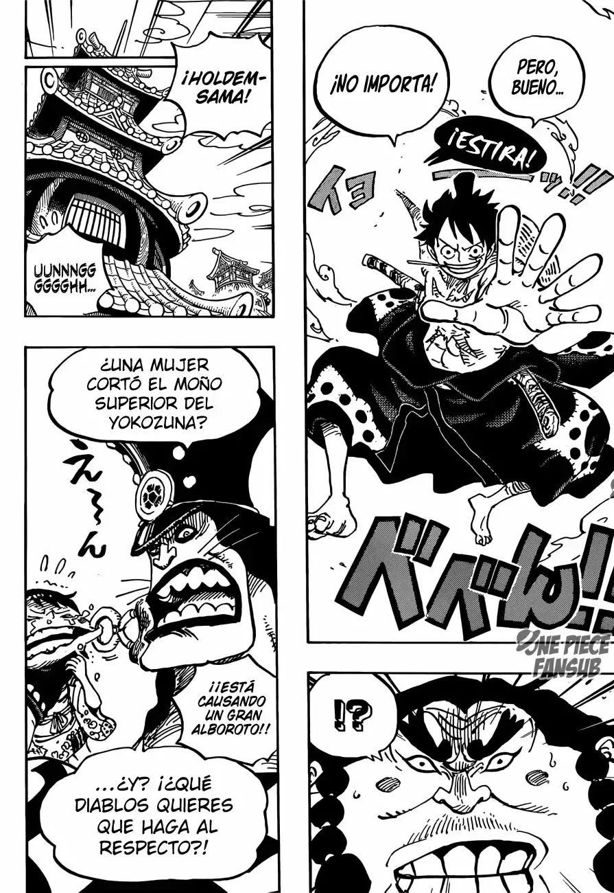 One Piece Capitulo 916: Una gran contienda de sumos en el pais de Wano página 10