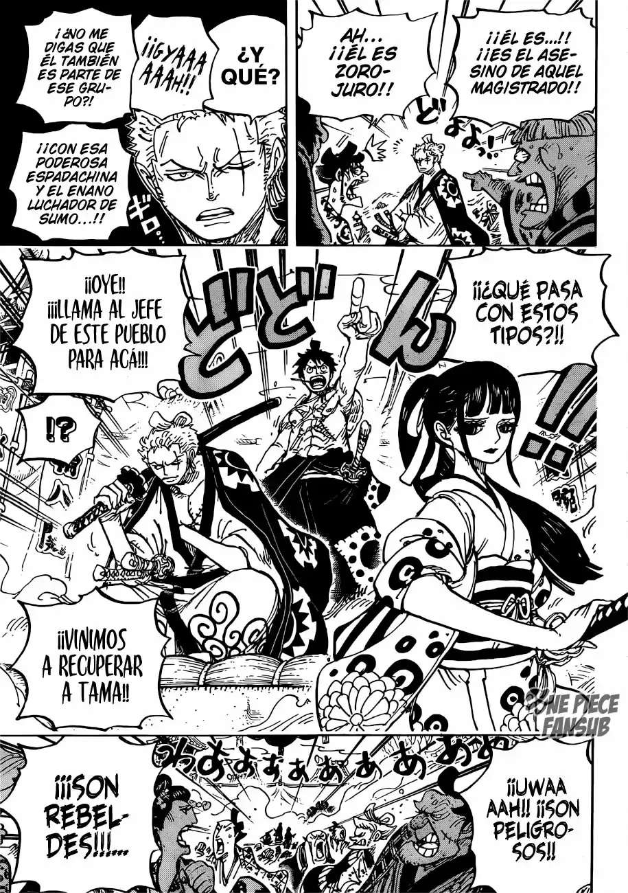 One Piece Capitulo 916: Una gran contienda de sumos en el pais de Wano página 14