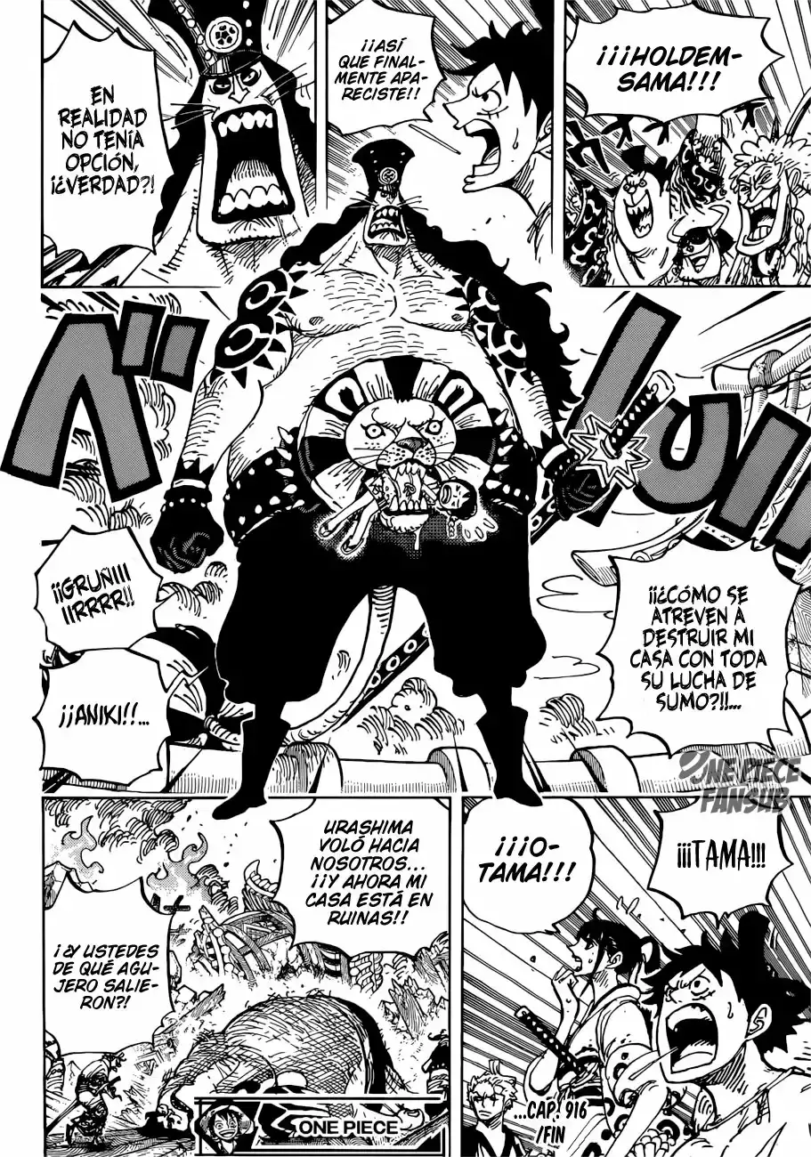 One Piece Capitulo 916: Una gran contienda de sumos en el pais de Wano página 17