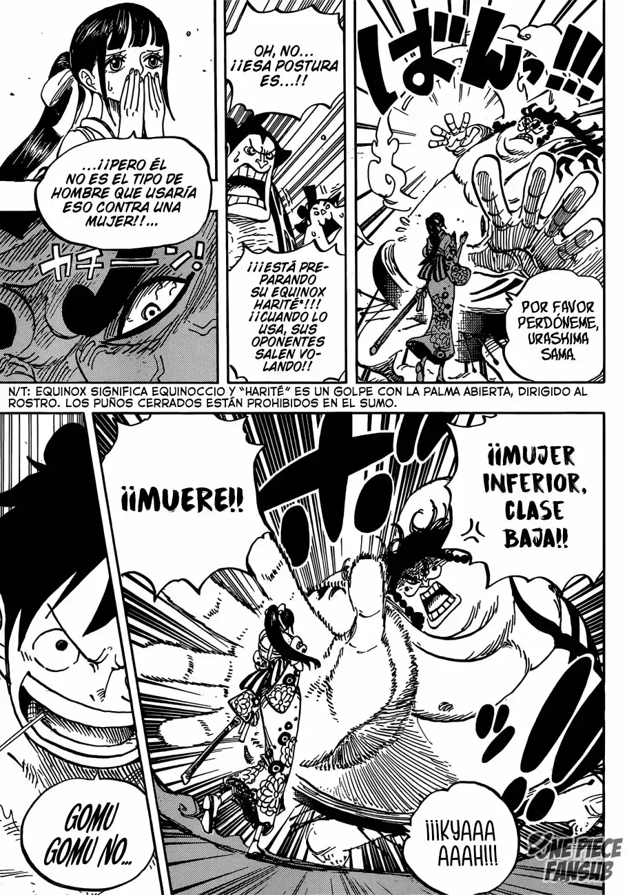 One Piece Capitulo 916: Una gran contienda de sumos en el pais de Wano página 5