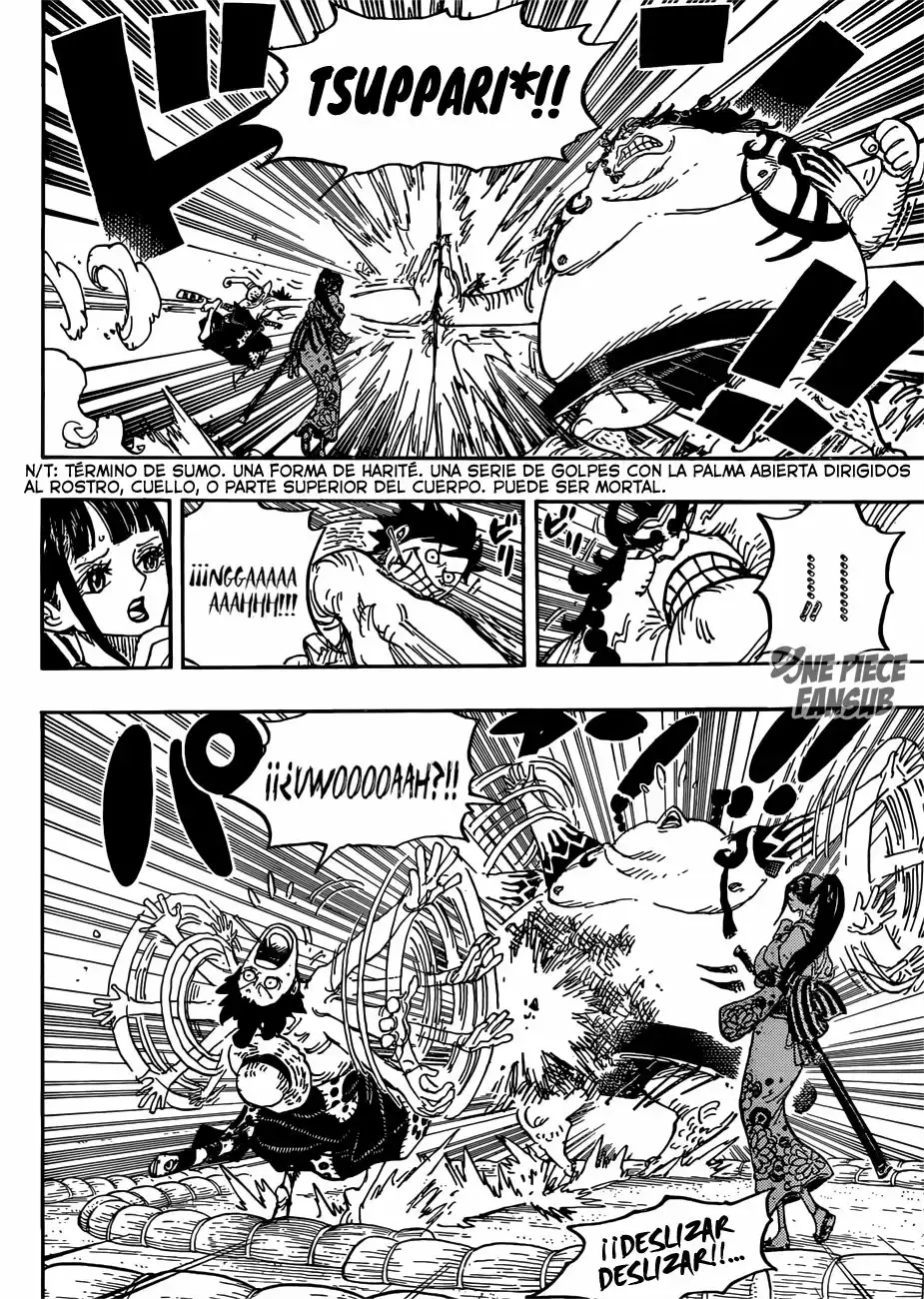 One Piece Capitulo 916: Una gran contienda de sumos en el pais de Wano página 6