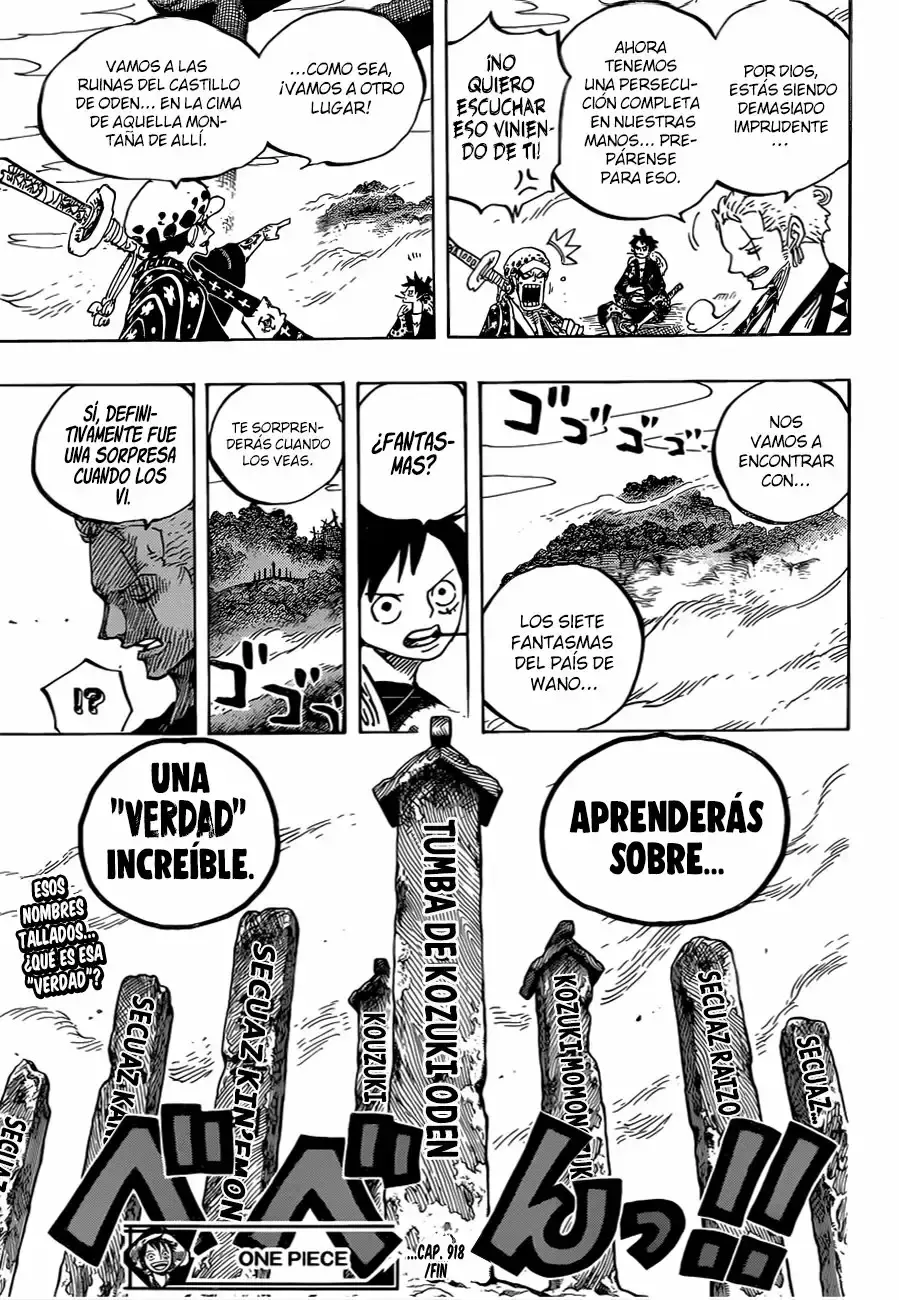 One Piece Capitulo 918: Luffy-taro regresa el favor página 17
