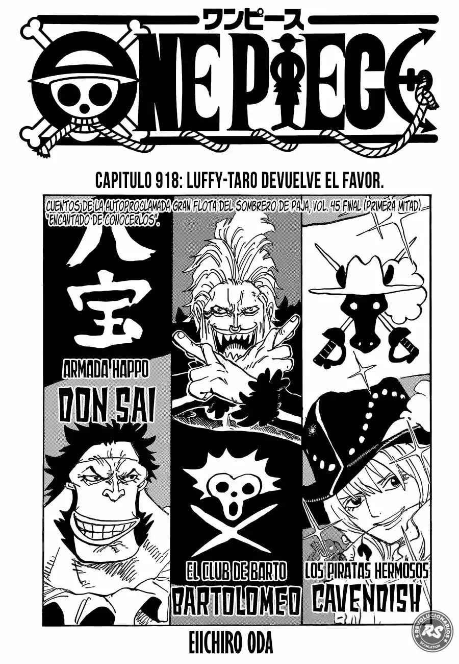 One Piece Capitulo 918: Luffy-taro regresa el favor página 2