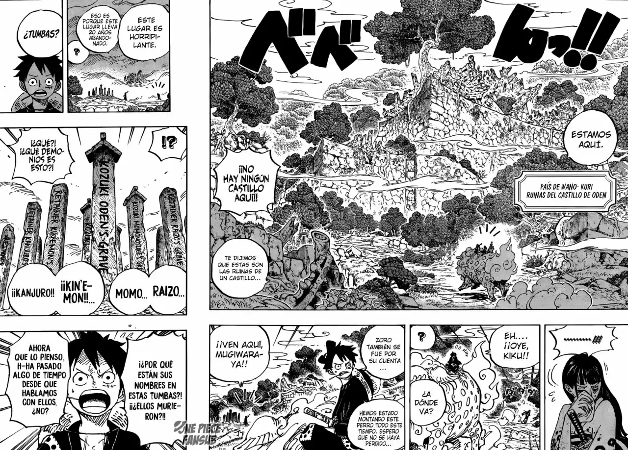 One Piece Capitulo 919: Las ruinas del castillo de Oden página 10