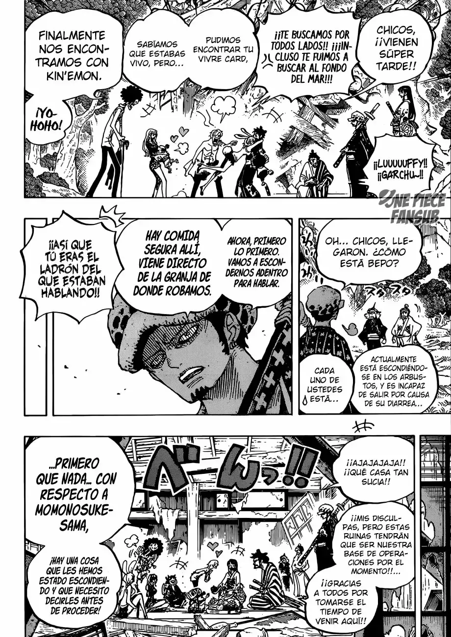 One Piece Capitulo 919: Las ruinas del castillo de Oden página 15