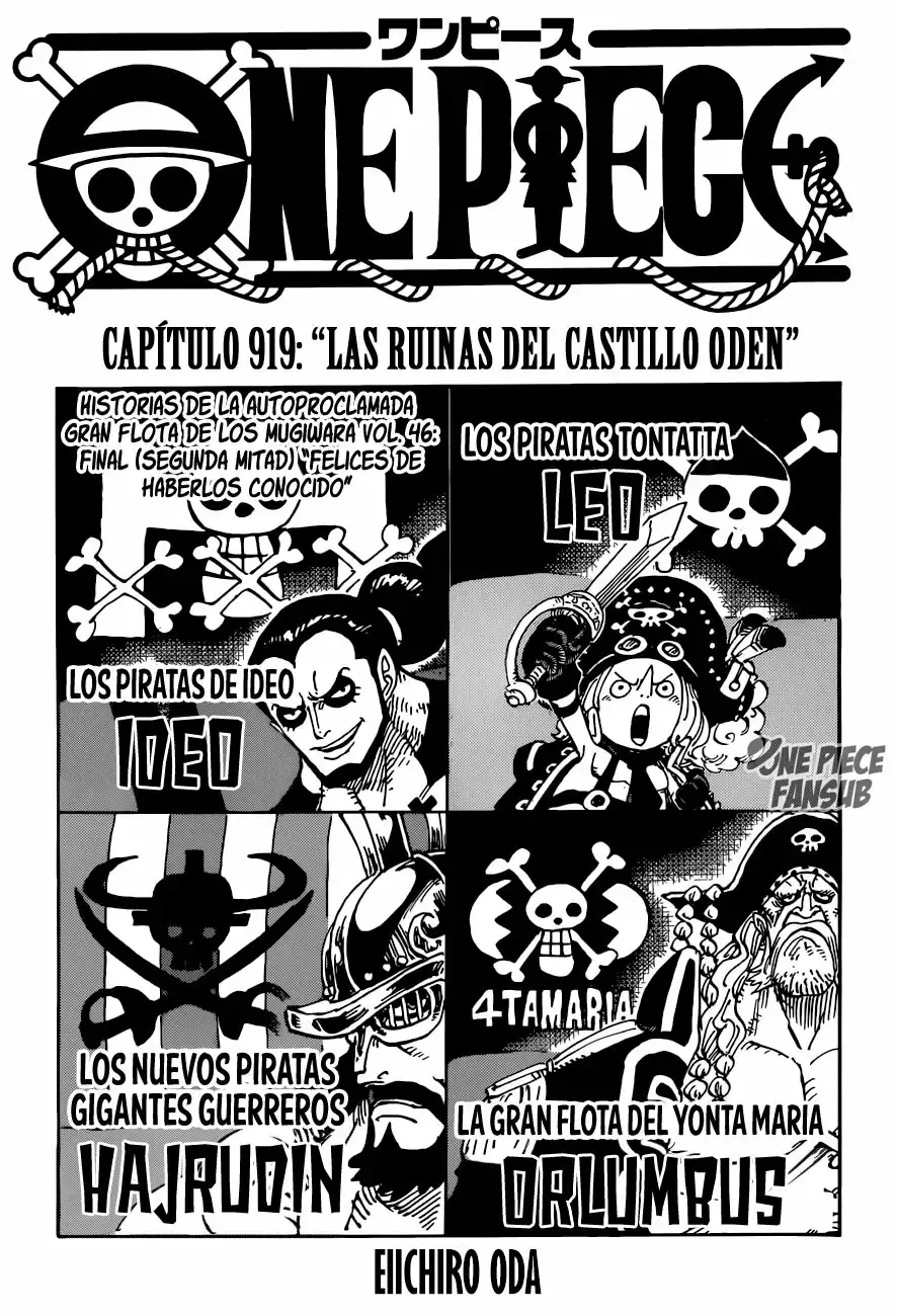 One Piece Capitulo 919: Las ruinas del castillo de Oden página 2