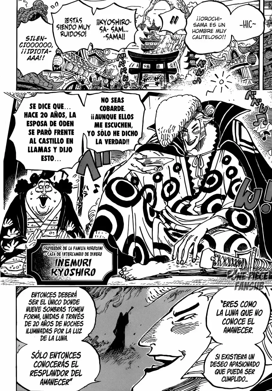One Piece Capitulo 919: Las ruinas del castillo de Oden página 8