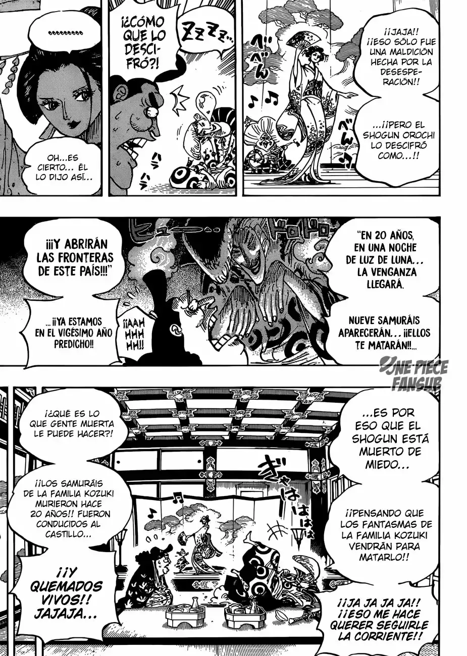 One Piece Capitulo 919: Las ruinas del castillo de Oden página 9