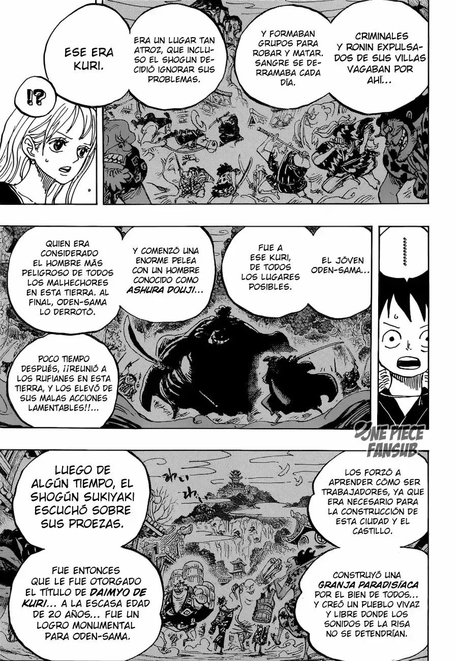 One Piece Capitulo 920: Yo amo a Oden página 4