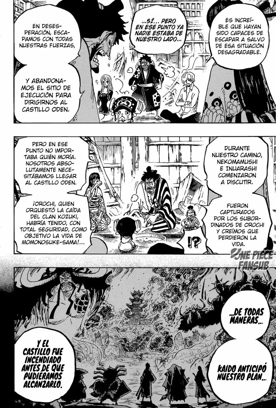 One Piece Capitulo 920: Yo amo a Oden página 8