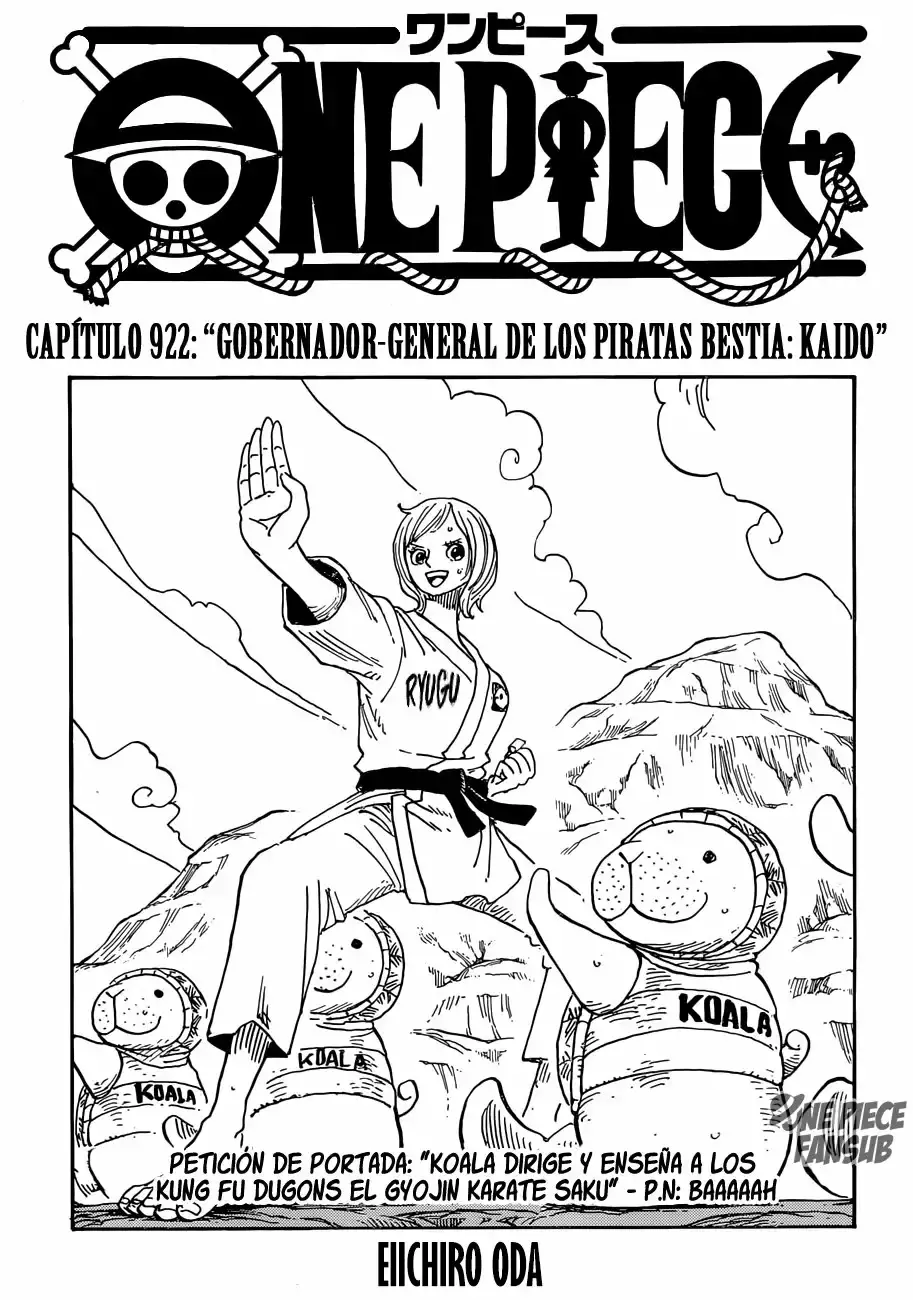 One Piece Capitulo 922: Gobernante-General de los piratas bestia: KAIDO página 2