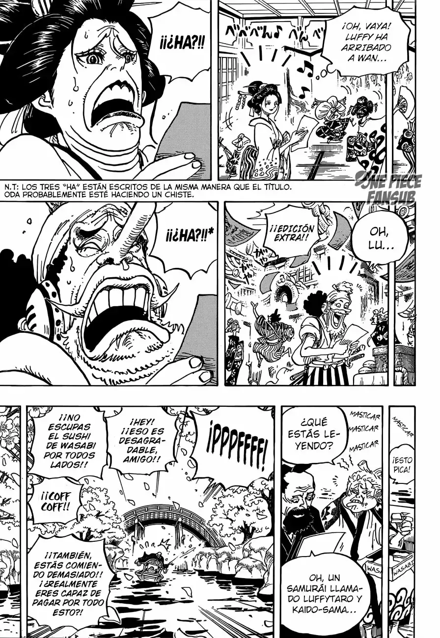 One Piece Capitulo 924: "Ha" página 12