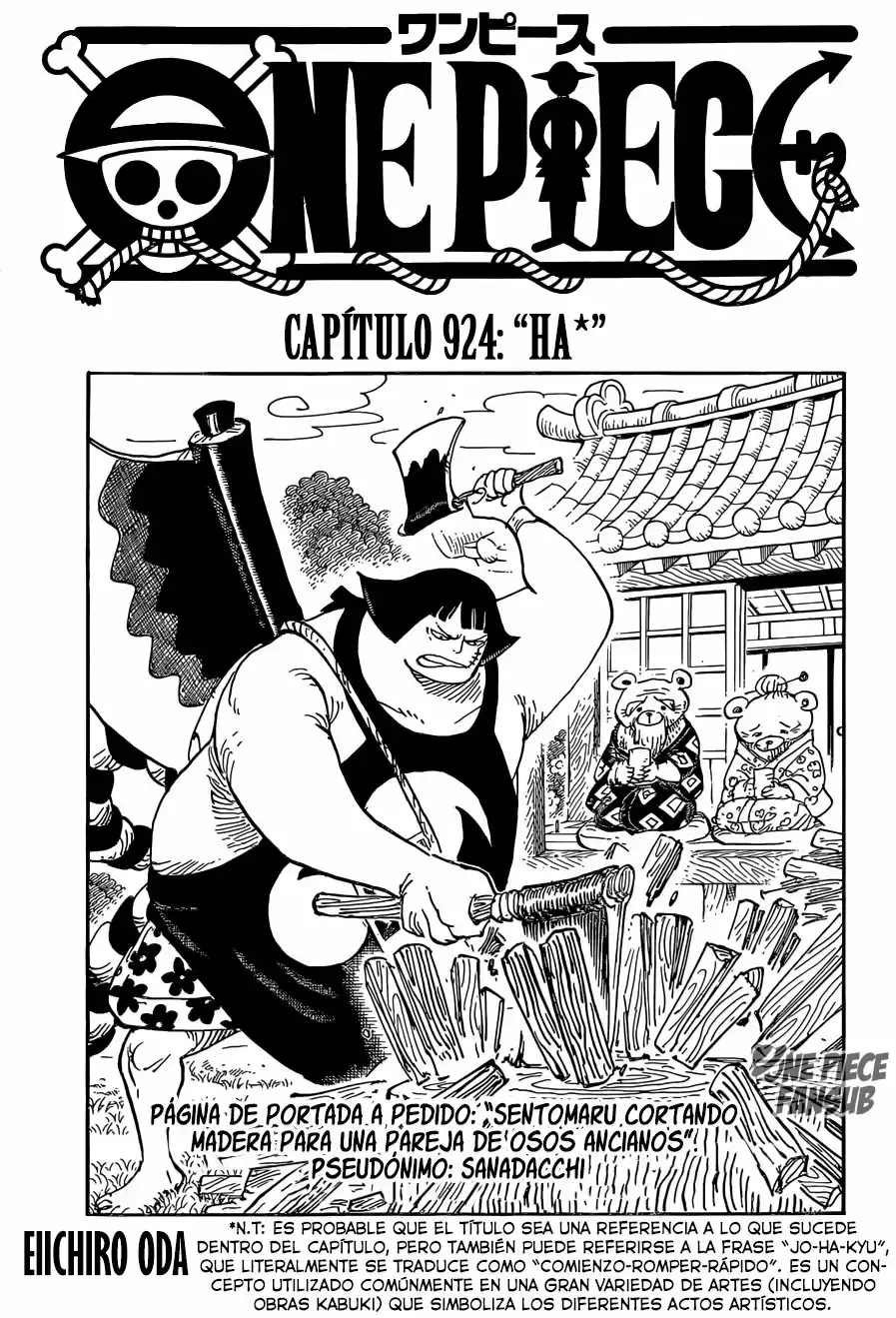One Piece Capitulo 924: "Ha" página 2