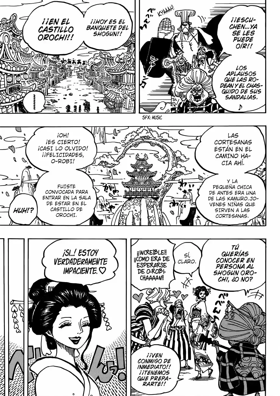 One Piece Capitulo 927: O-toko la Kamuru. página 14