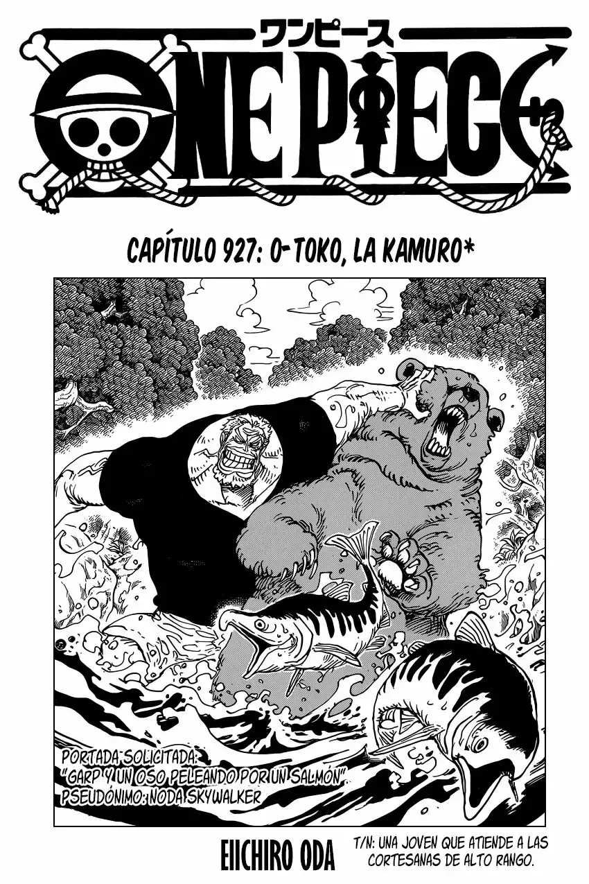 One Piece Capitulo 927: O-toko la Kamuru. página 2