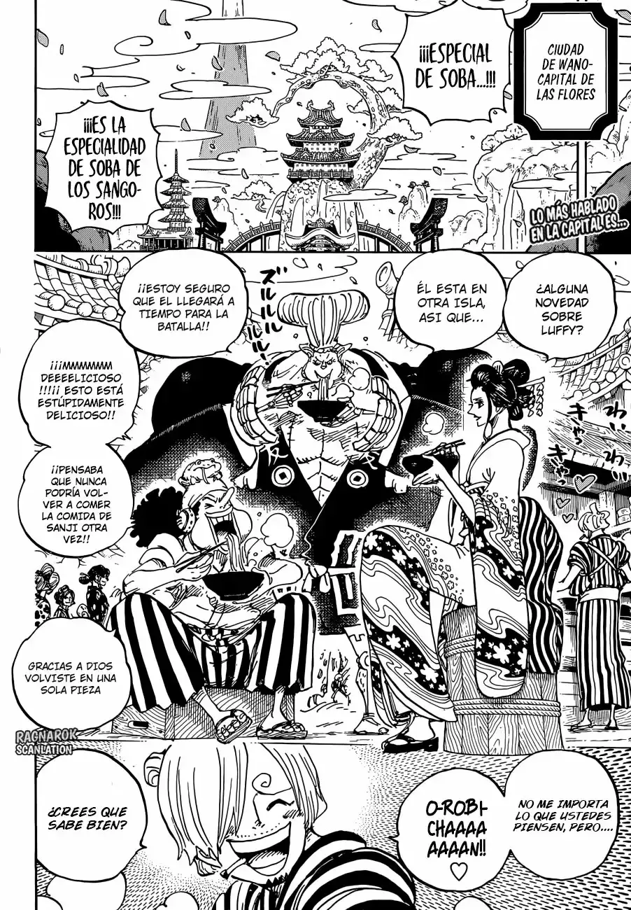 One Piece Capitulo 927: O-toko la Kamuru. página 3