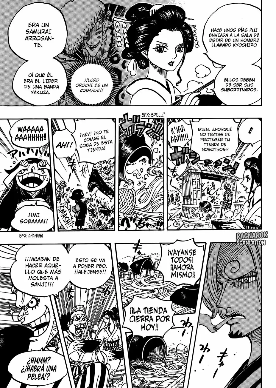 One Piece Capitulo 927: O-toko la Kamuru. página 6
