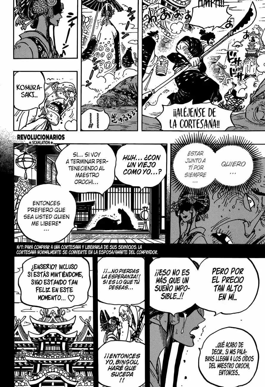 One Piece Capitulo 928: La Cortesana Komurasaki entra en escena página 11