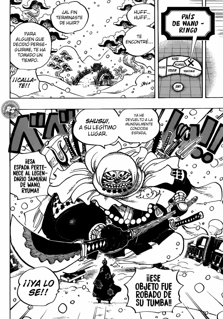 One Piece Capitulo 936: El gran torneo infernal de sumo. página 17