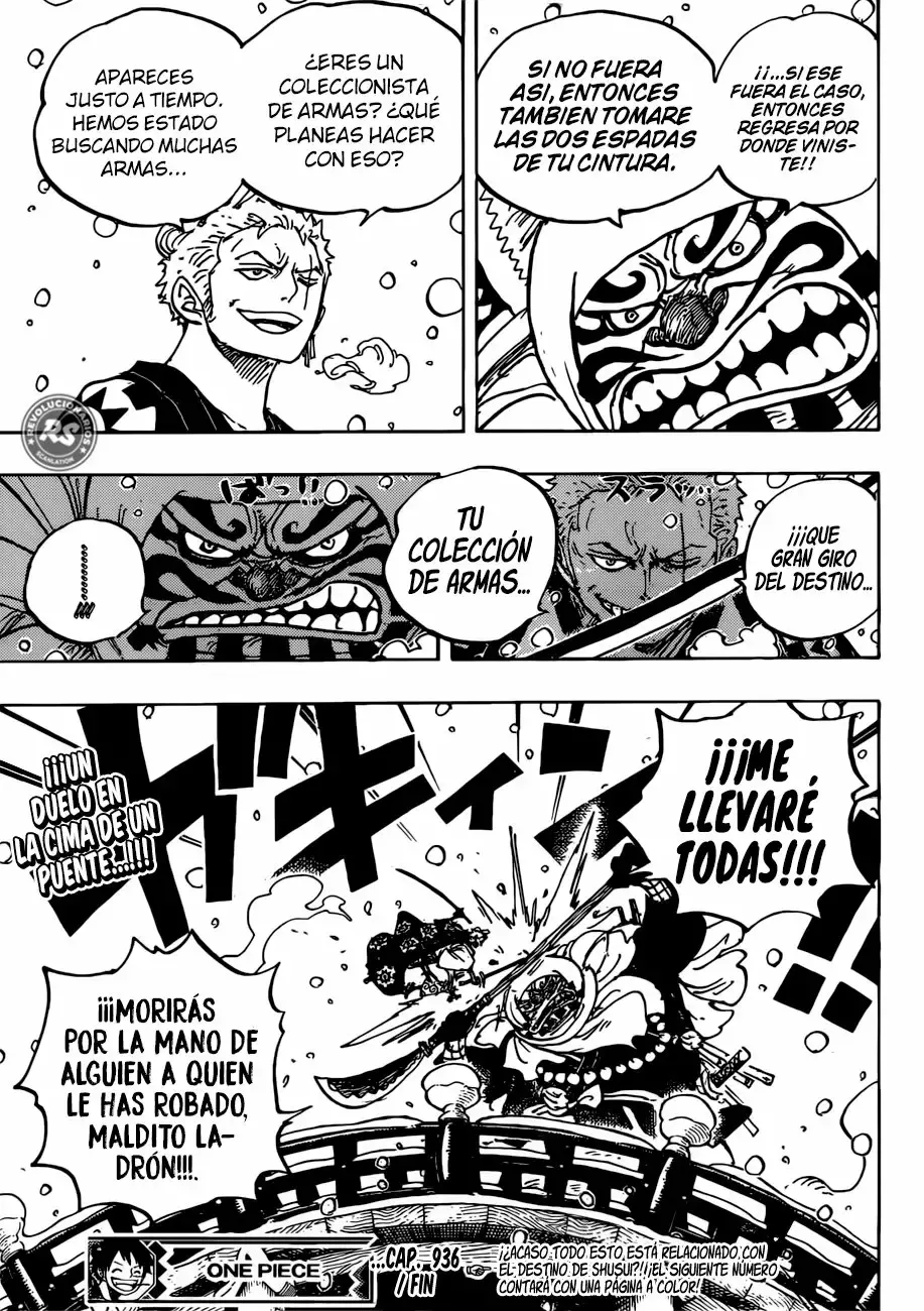 One Piece Capitulo 936: El gran torneo infernal de sumo. página 18