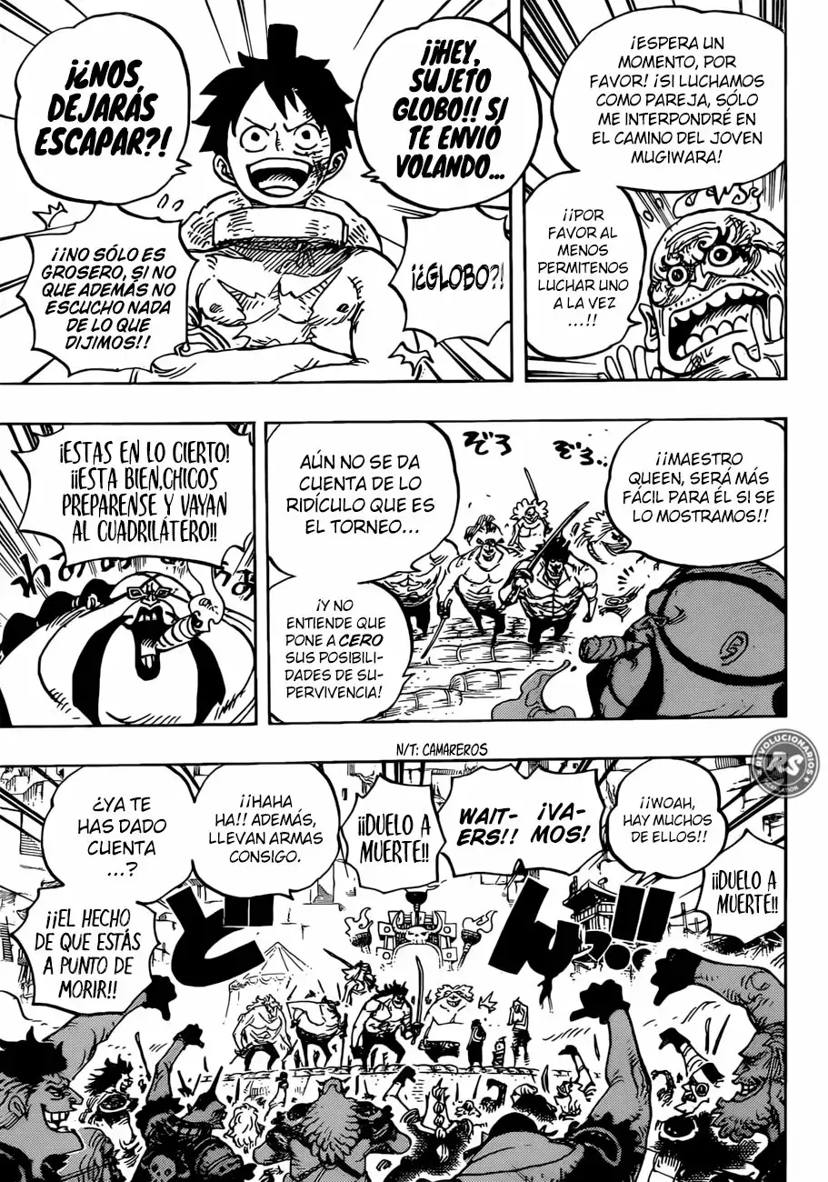One Piece Capitulo 936: El gran torneo infernal de sumo. página 8