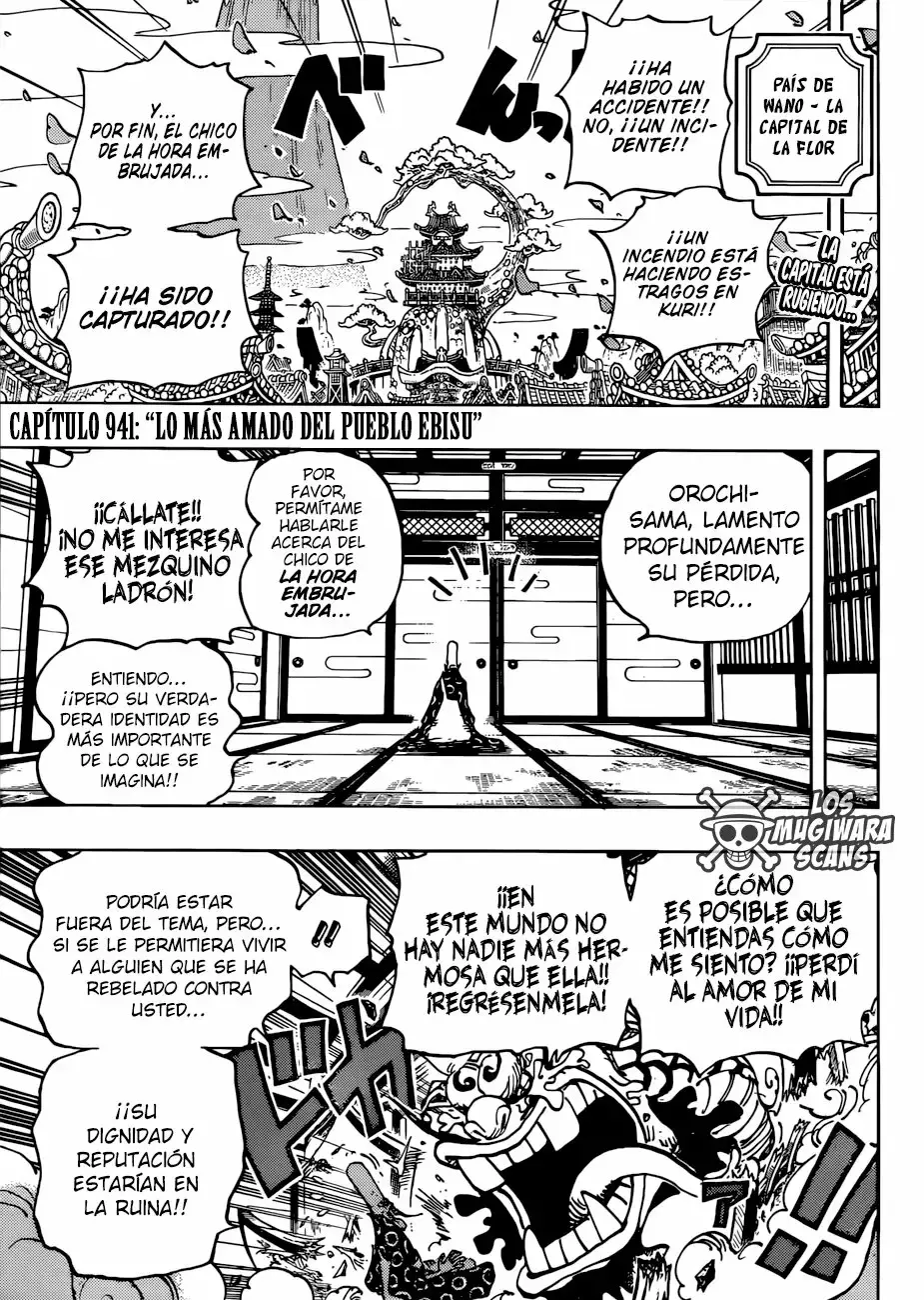 One Piece Capitulo 941: Él Más Querido En El Pueblo Ebisu. página 4