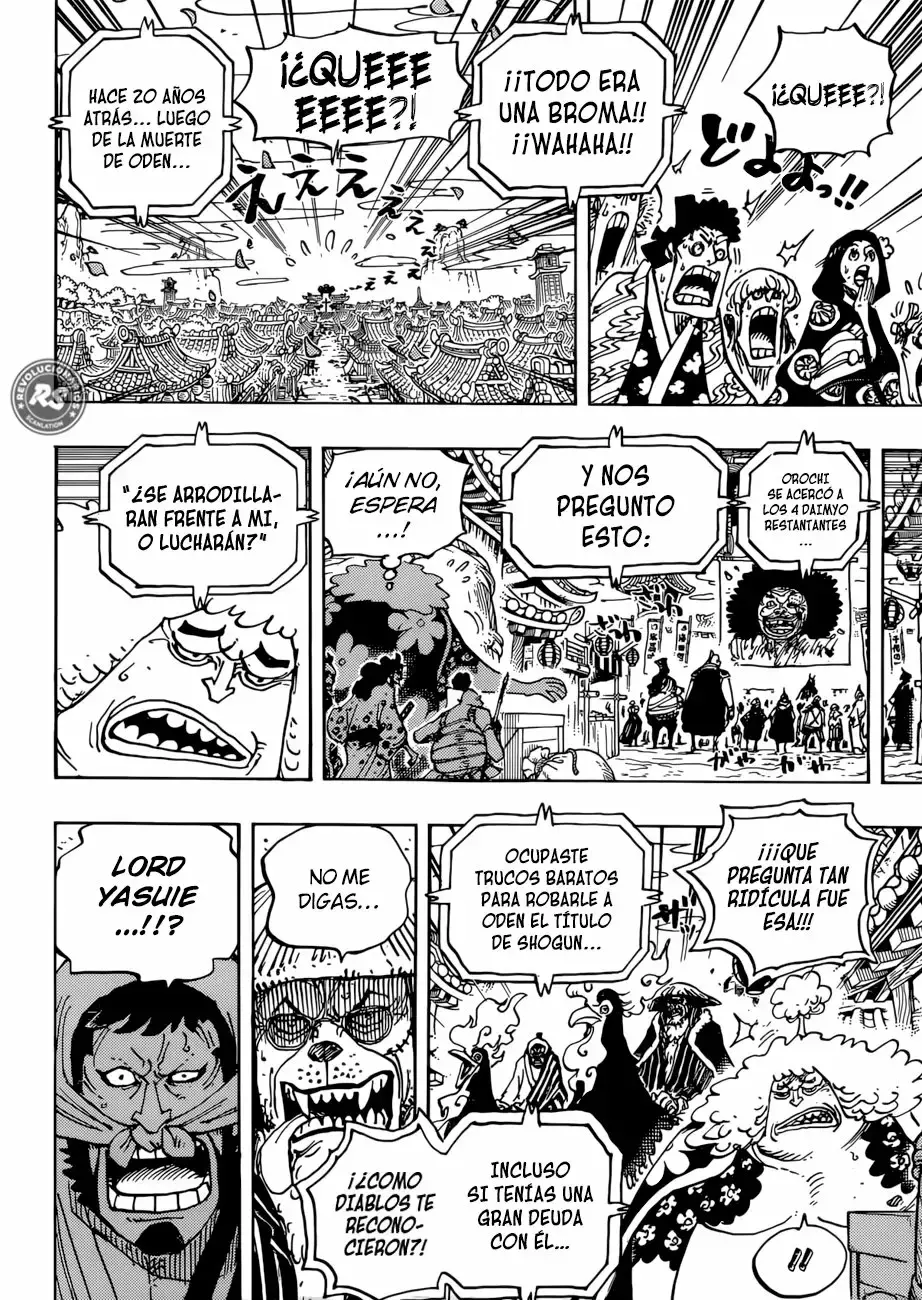 One Piece Capitulo 942: Yasuie shimotsuki, daimyo de hakumai página 10