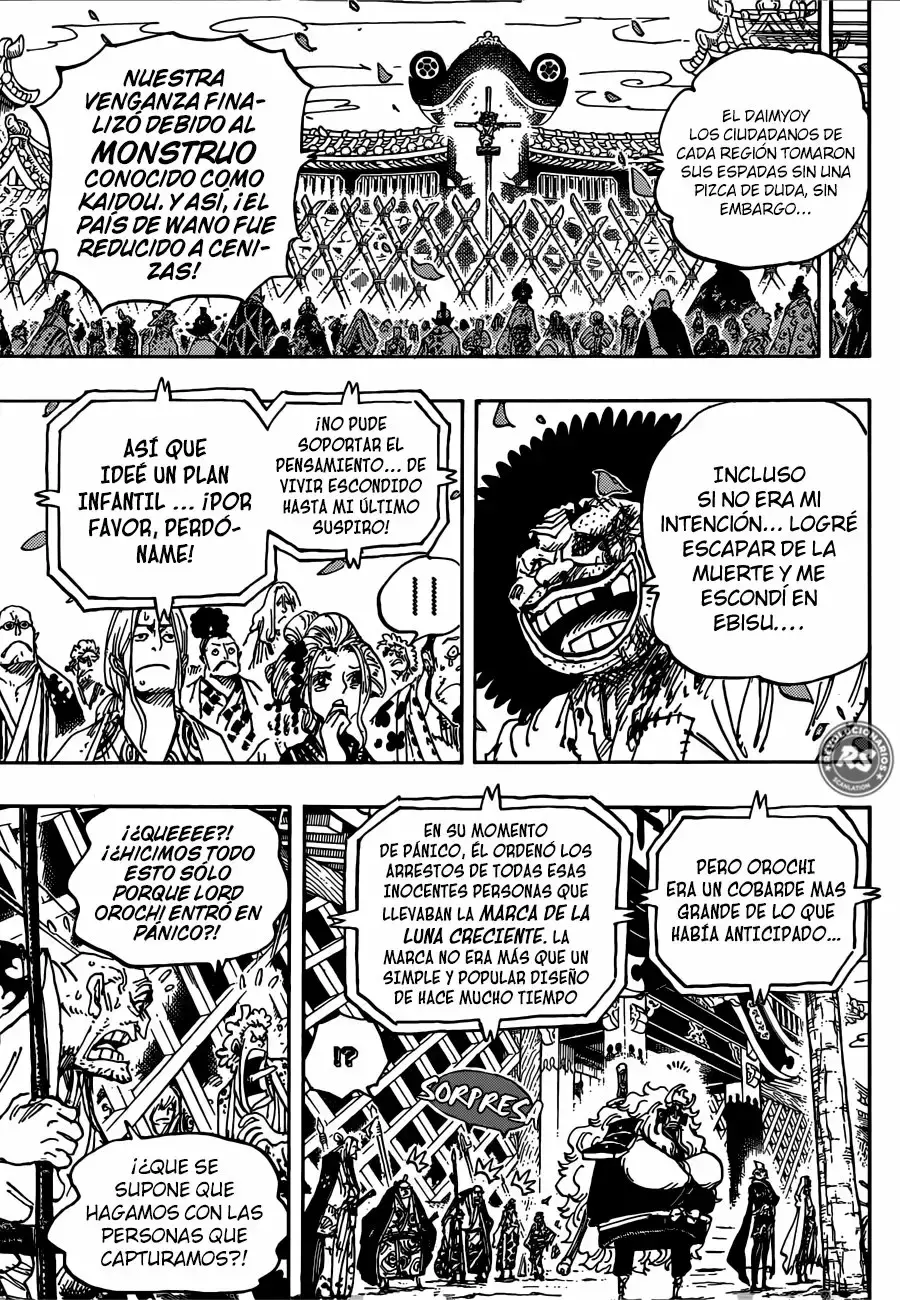 One Piece Capitulo 942: Yasuie shimotsuki, daimyo de hakumai página 11