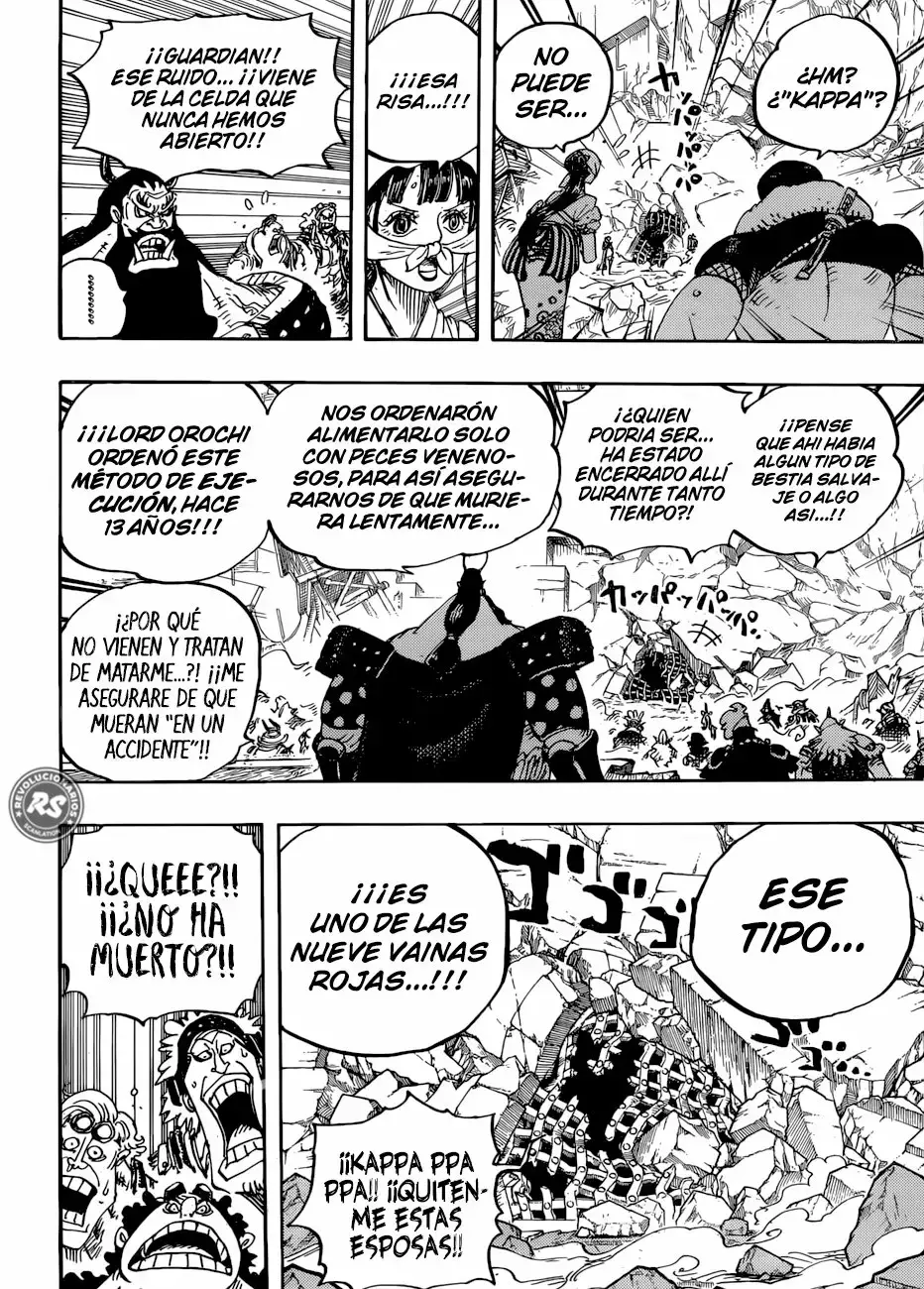 One Piece Capitulo 948: Kawamatsu El Kappa Entra en Escena. página 8
