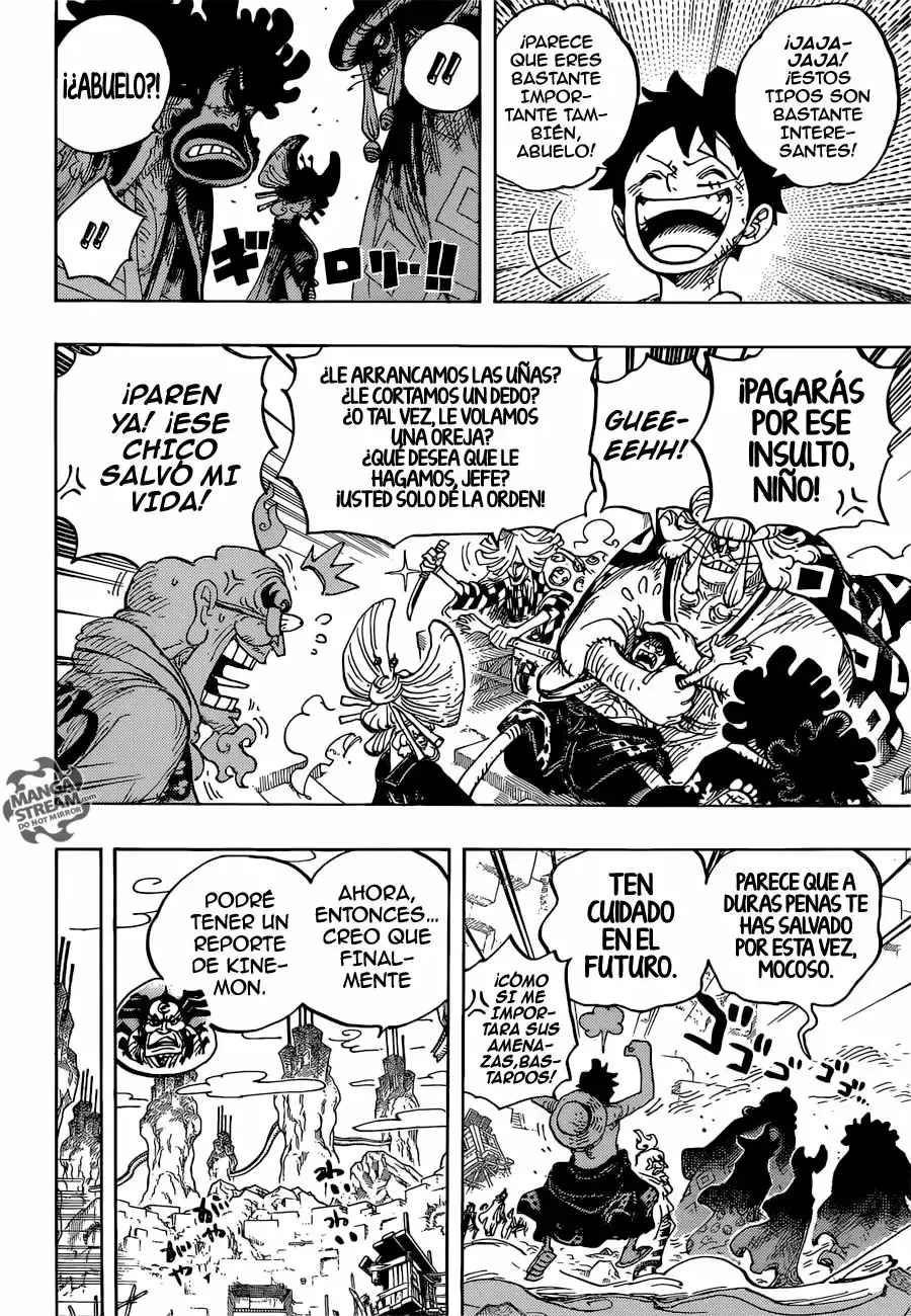 One Piece Capitulo 952: ¡HIYORI Y KAWAMATSU! página 11