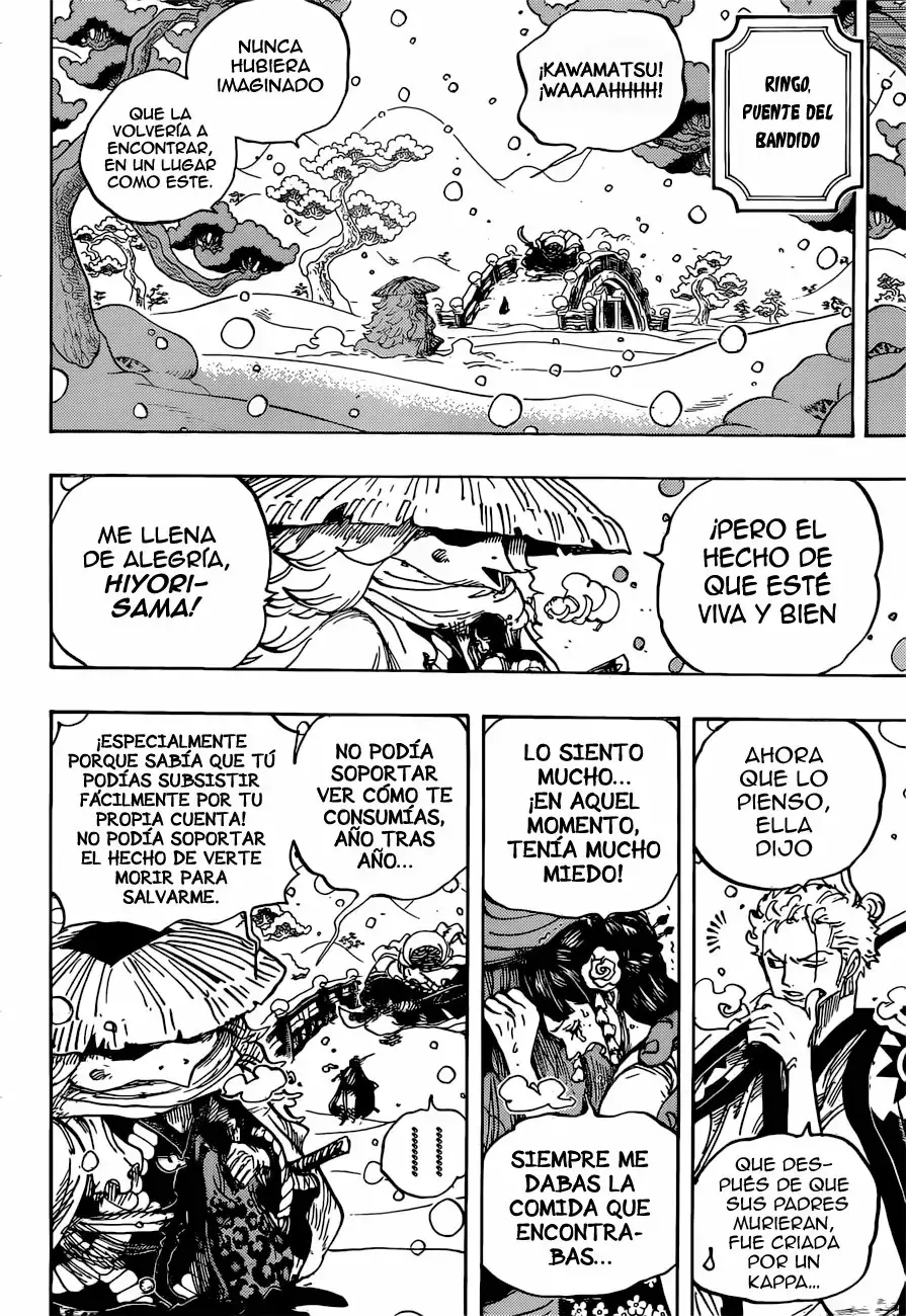 One Piece Capitulo 952: ¡HIYORI Y KAWAMATSU! página 15