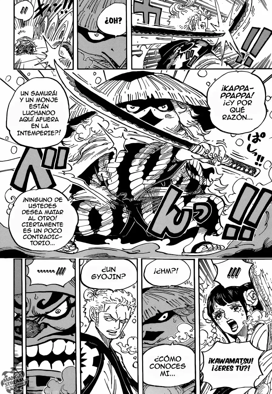 One Piece Capitulo 952: ¡HIYORI Y KAWAMATSU! página 5