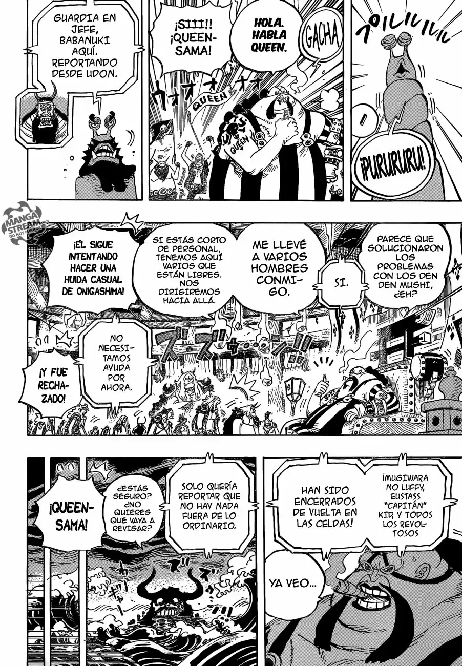 One Piece Capitulo 952: ¡HIYORI Y KAWAMATSU! página 7