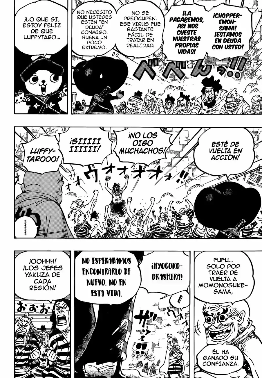 One Piece Capitulo 952: ¡HIYORI Y KAWAMATSU! página 9