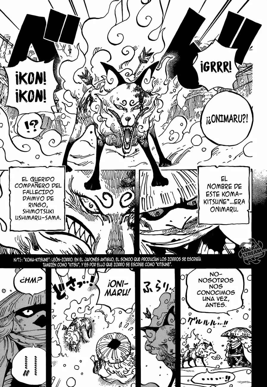 One Piece Capitulo 953: Erase Una Vez Un Zorro página 8