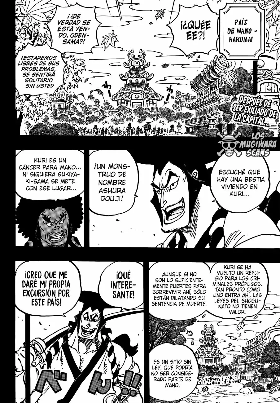 One Piece Capitulo 962: EL DAIMYO Y SUS VASALLOS página 3