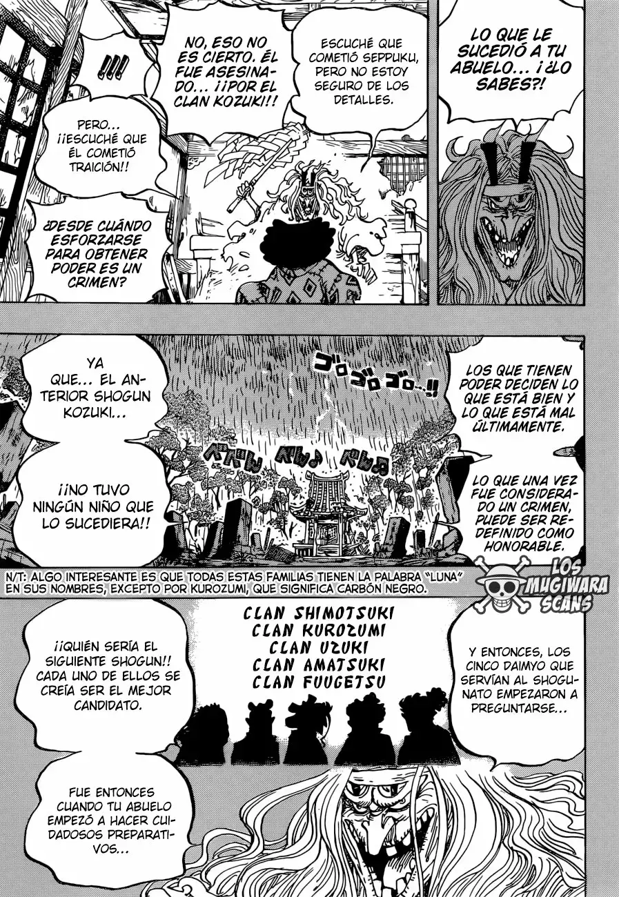 One Piece Capitulo 965: La conspiración del clan Kurozumi página 10