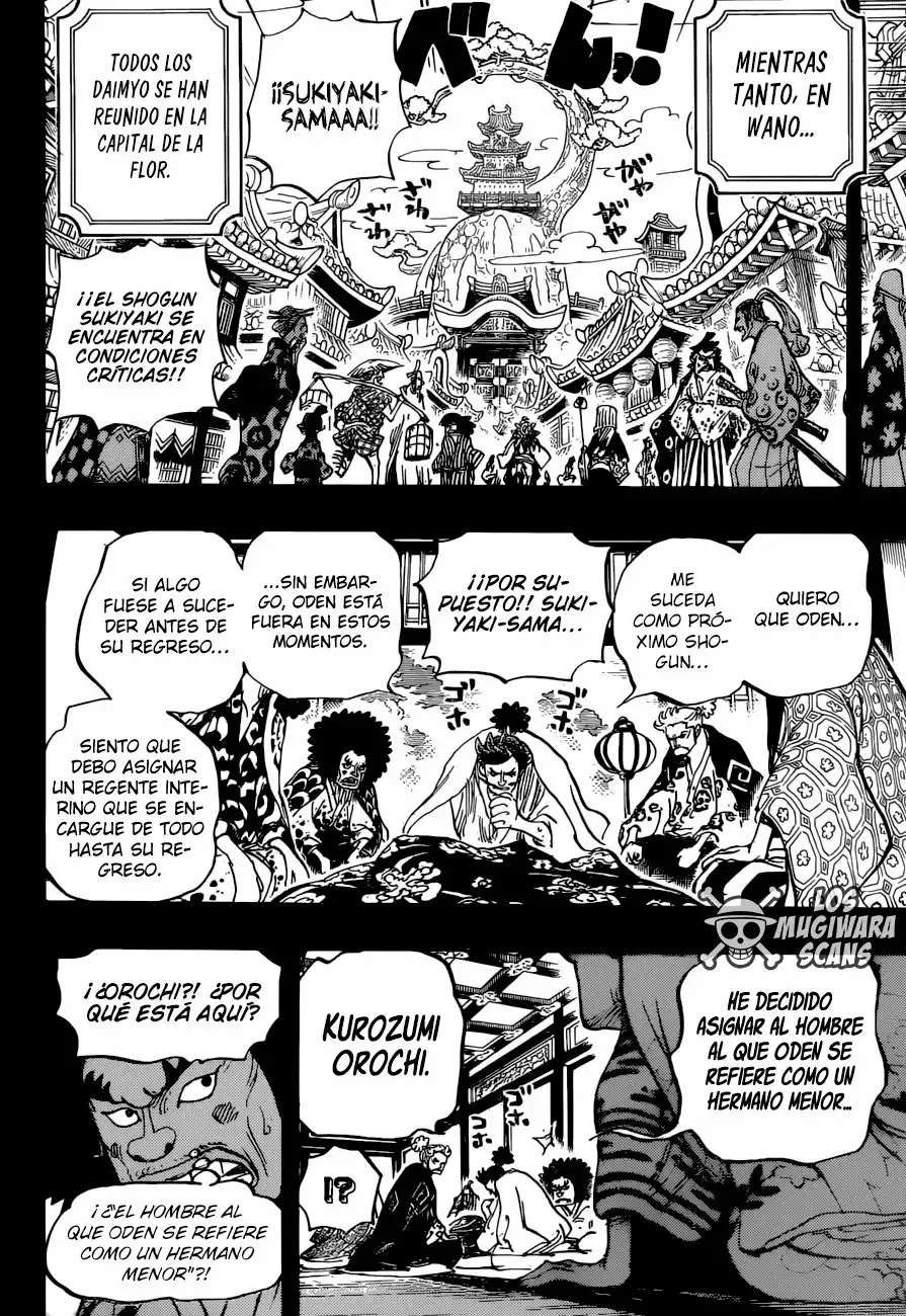 One Piece Capitulo 965: La conspiración del clan Kurozumi página 7