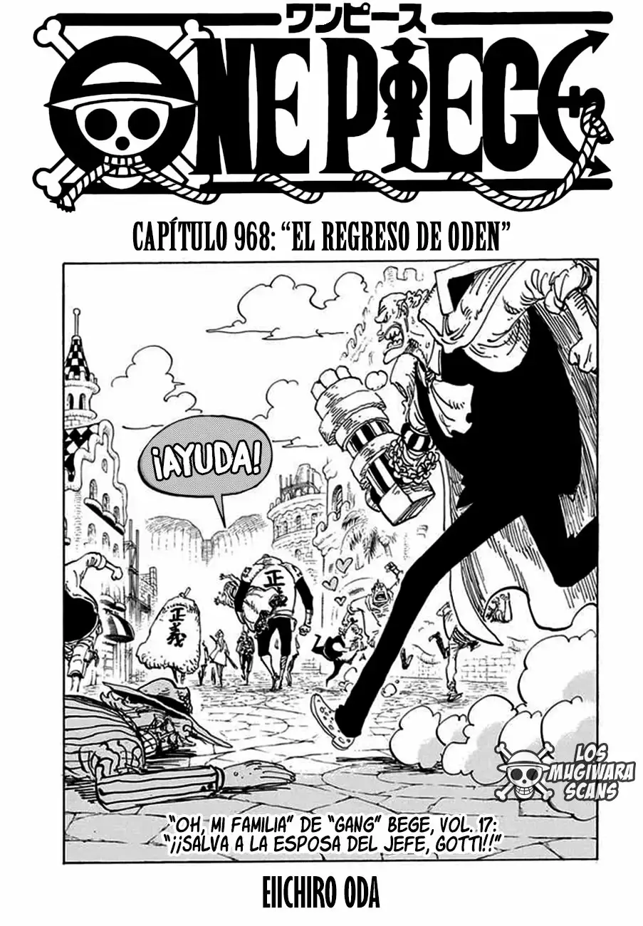 One Piece Capitulo 968: "EL REGRESO DE ODEN" página 2