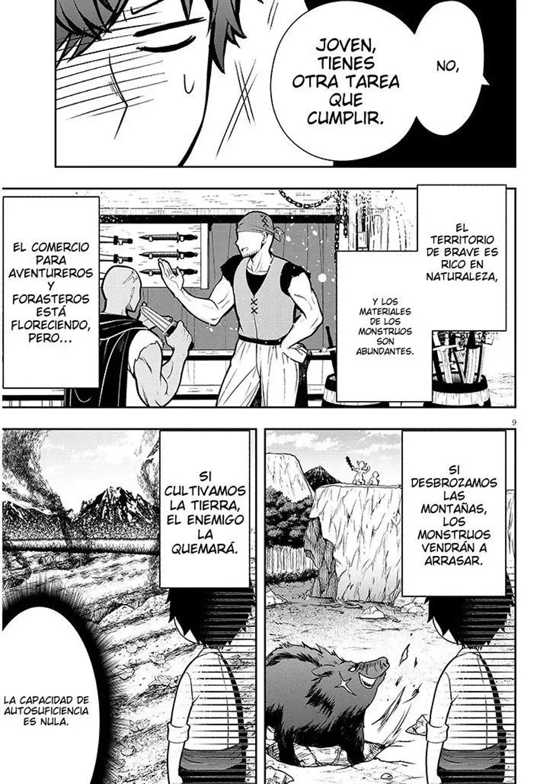 Ragna, el heredero de un noble de la frontera, es un reencarnado de Japón y este mundo es el mundo de un juego de citas que él conocía Capitulo 1 página 12