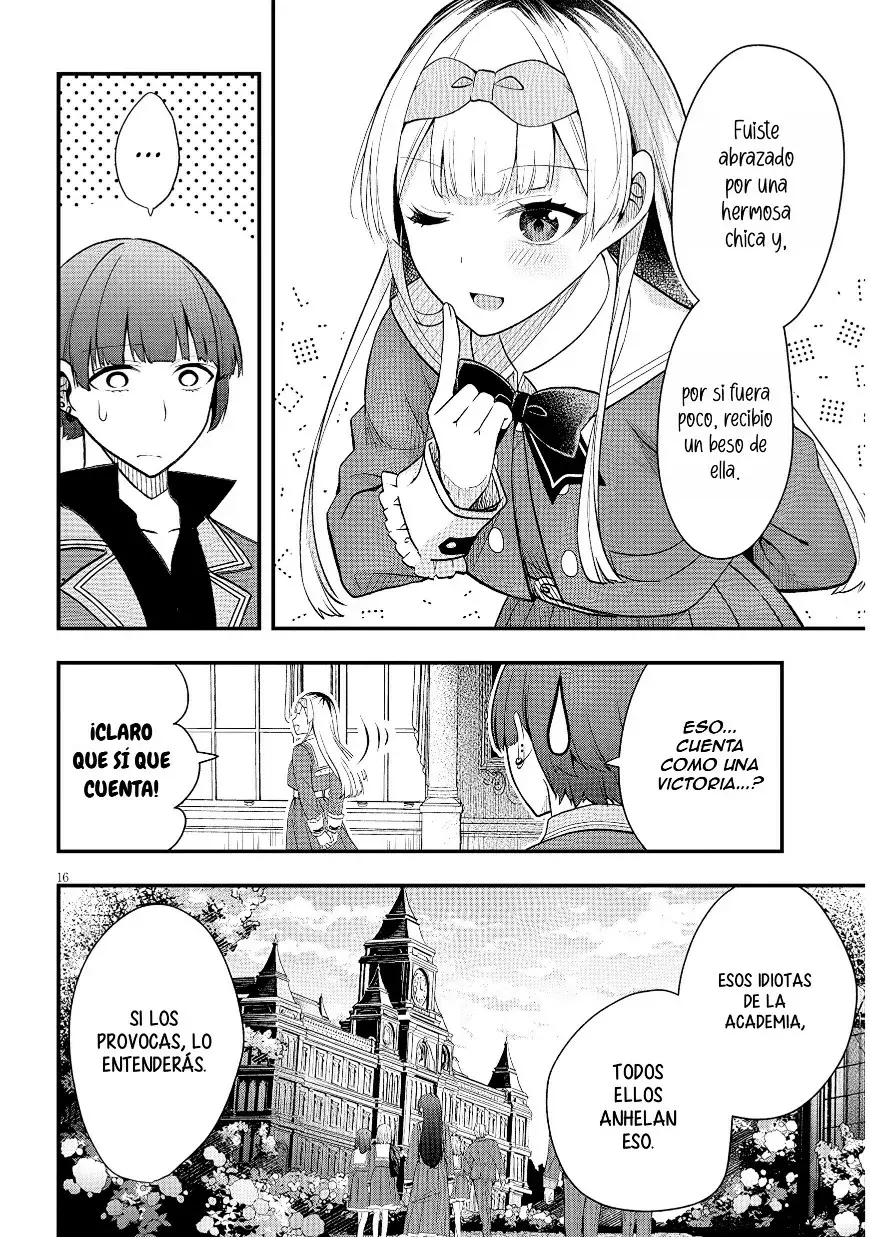 Ragna, el heredero de un noble de la frontera, es un reencarnado de Japón y este mundo es el mundo de un juego de citas que él conocía Capitulo 10 página 17