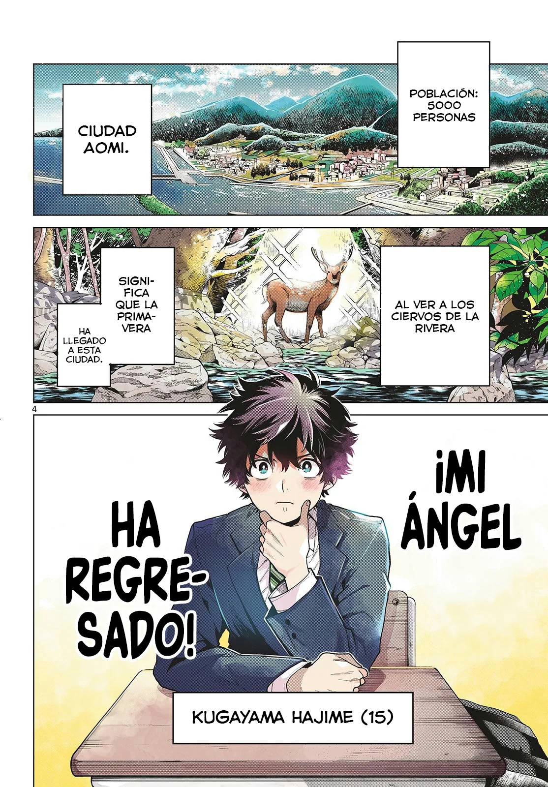 Momose Akira no Hatsukoi Hatan-chuu Capitulo 1: Acercamiento del ángel página 4