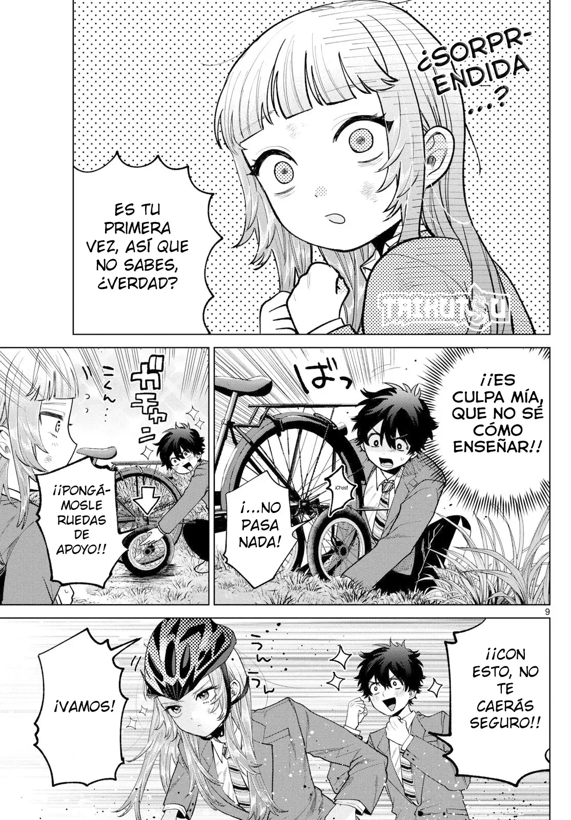 Momose Akira no Hatsukoi Hatan-chuu Capitulo 12: El entrenamiento de bicicleta de caer y levantarse. página 10