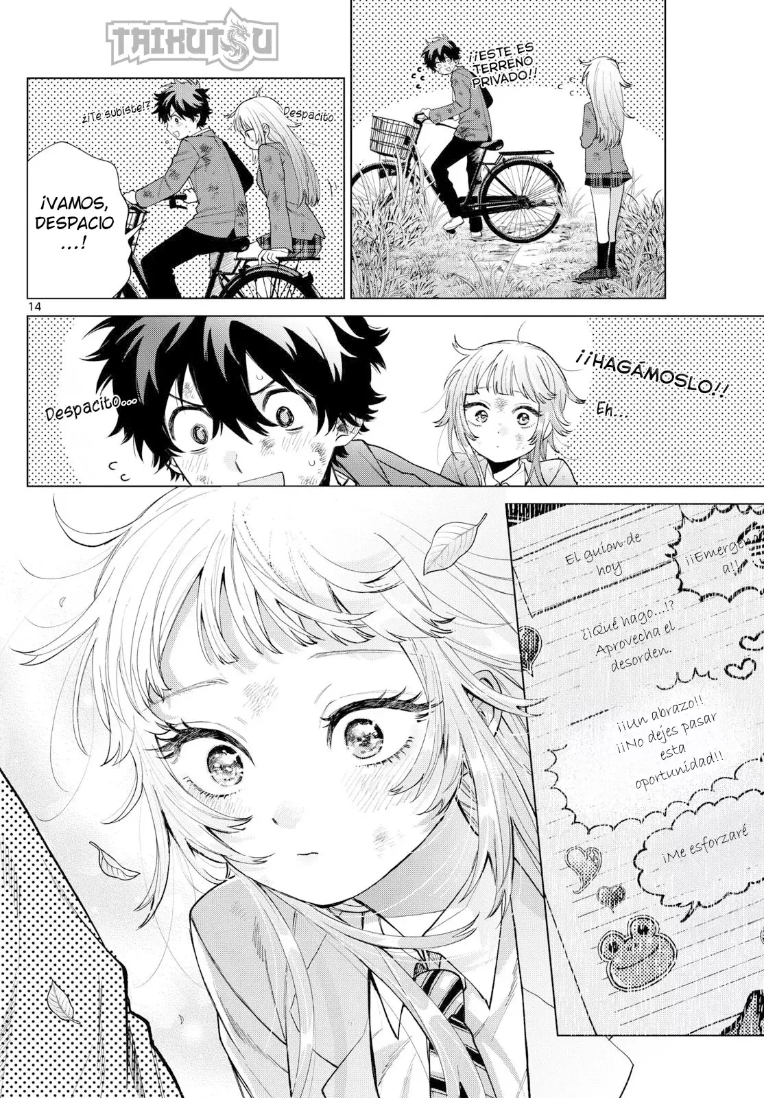 Momose Akira no Hatsukoi Hatan-chuu Capitulo 12: El entrenamiento de bicicleta de caer y levantarse. página 15