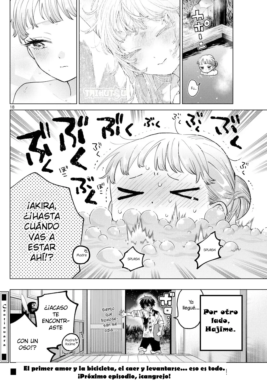 Momose Akira no Hatsukoi Hatan-chuu Capitulo 12: El entrenamiento de bicicleta de caer y levantarse. página 19