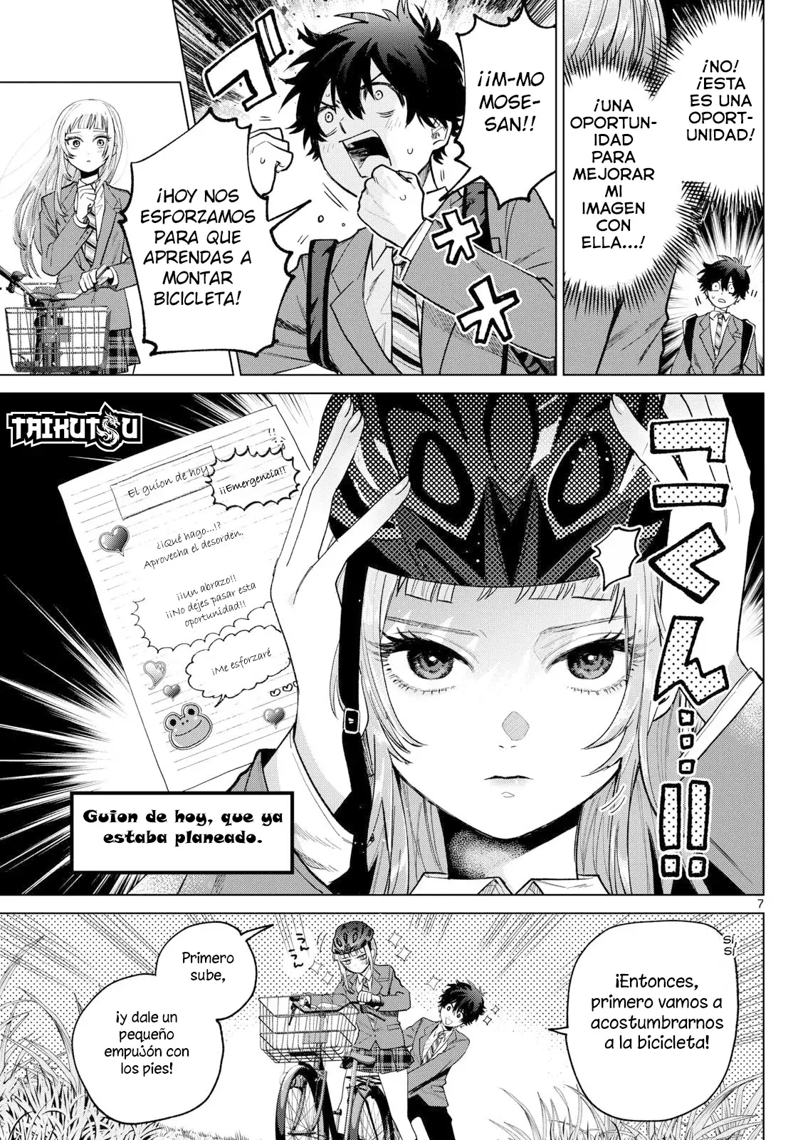 Momose Akira no Hatsukoi Hatan-chuu Capitulo 12: El entrenamiento de bicicleta de caer y levantarse. página 8