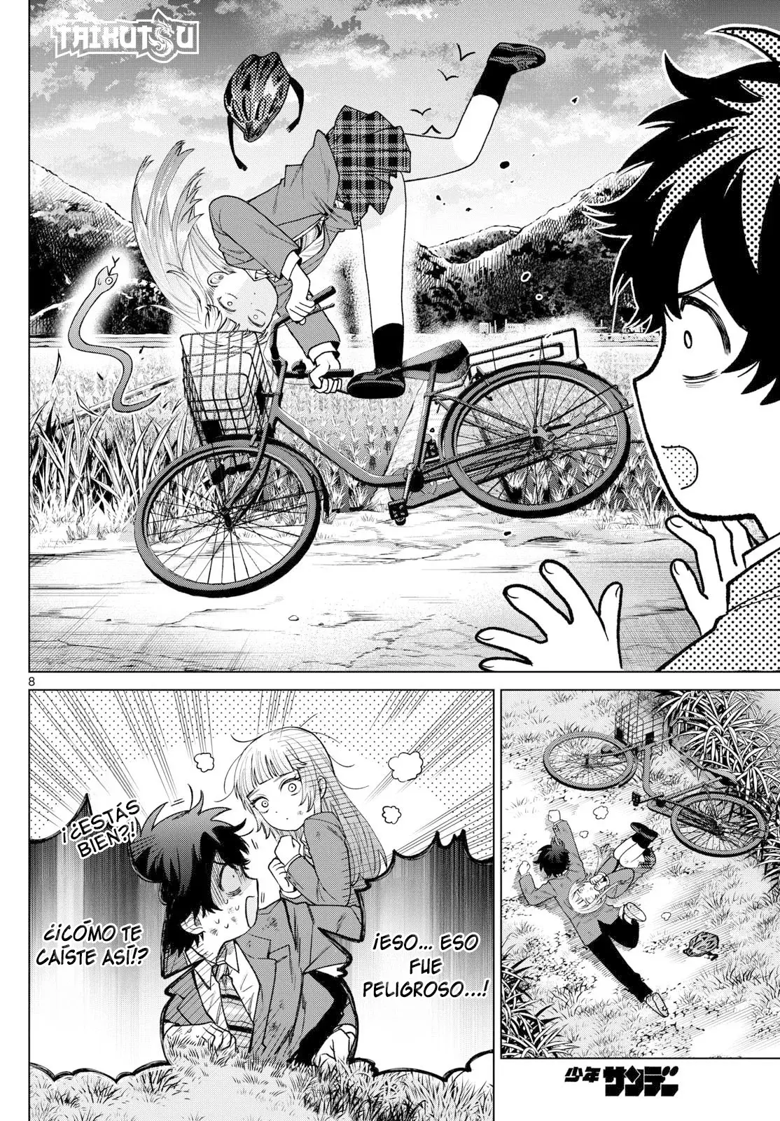 Momose Akira no Hatsukoi Hatan-chuu Capitulo 12: El entrenamiento de bicicleta de caer y levantarse. página 9