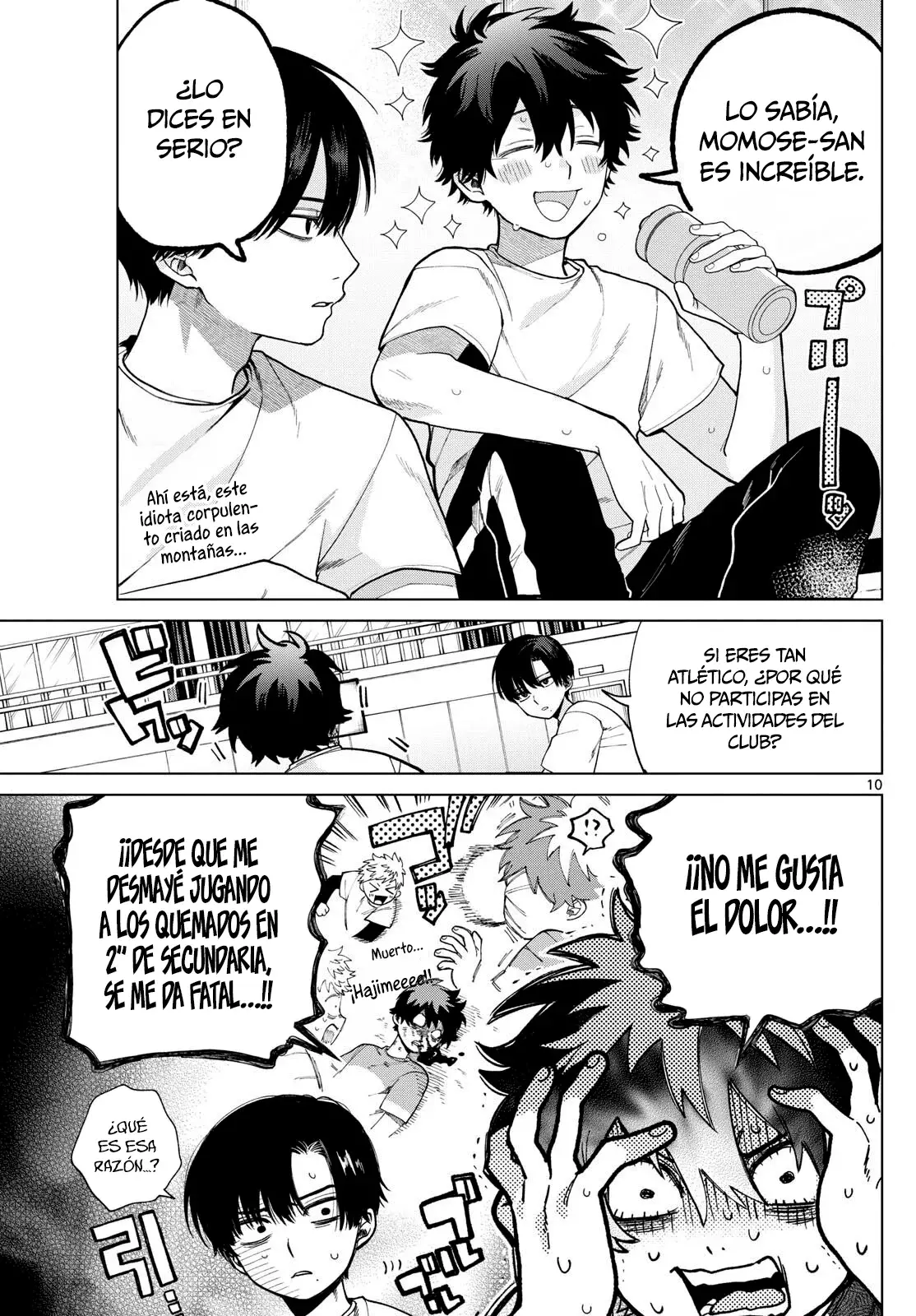 Momose Akira no Hatsukoi Hatan-chuu Capitulo 4: Midiendo estoicamente la aptitud física. página 11