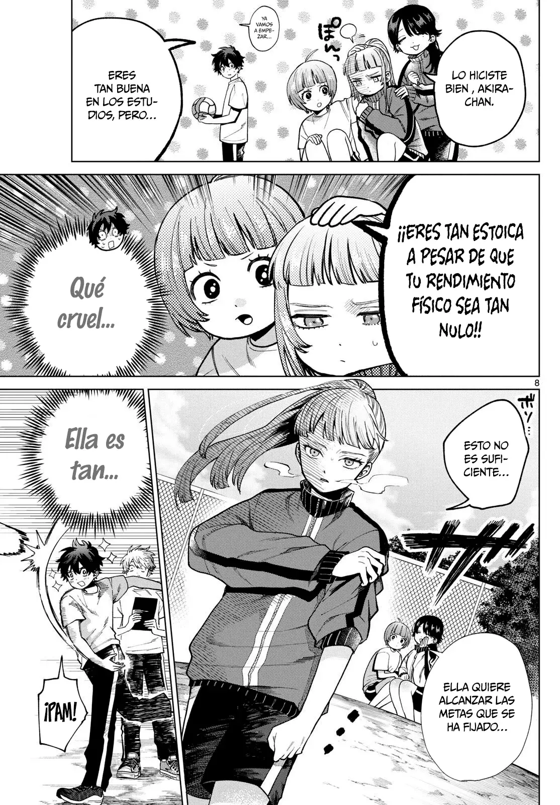 Momose Akira no Hatsukoi Hatan-chuu Capitulo 4: Midiendo estoicamente la aptitud física. página 9